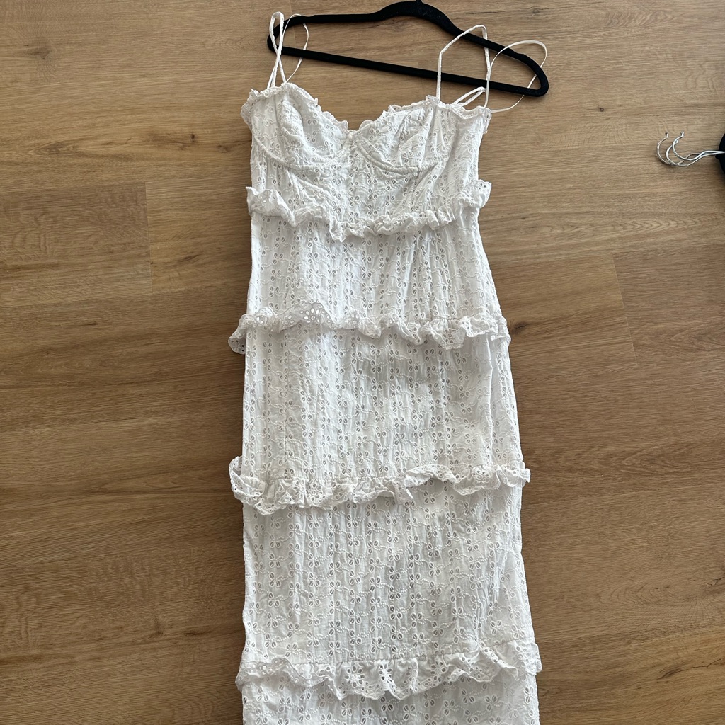 Astr The Label White Sandrima Dress Size L